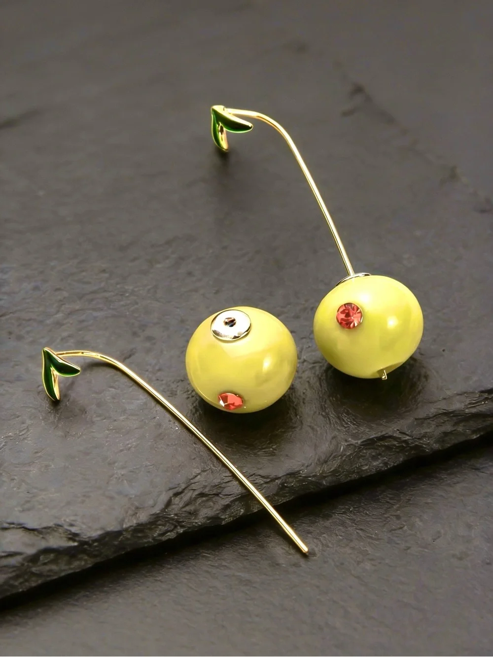 New Anthropologie Olive Drop Earrings